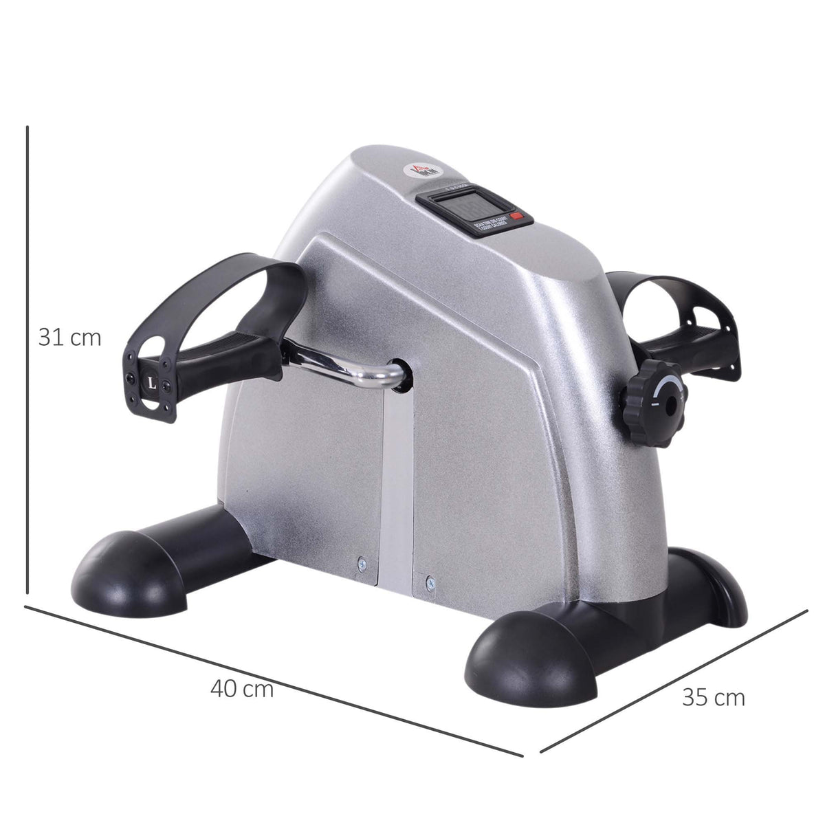 Mini Exercise Bike With LCD Display Portable Under Desk Pedal Exerciser For Leg And Arm Training - Image 1