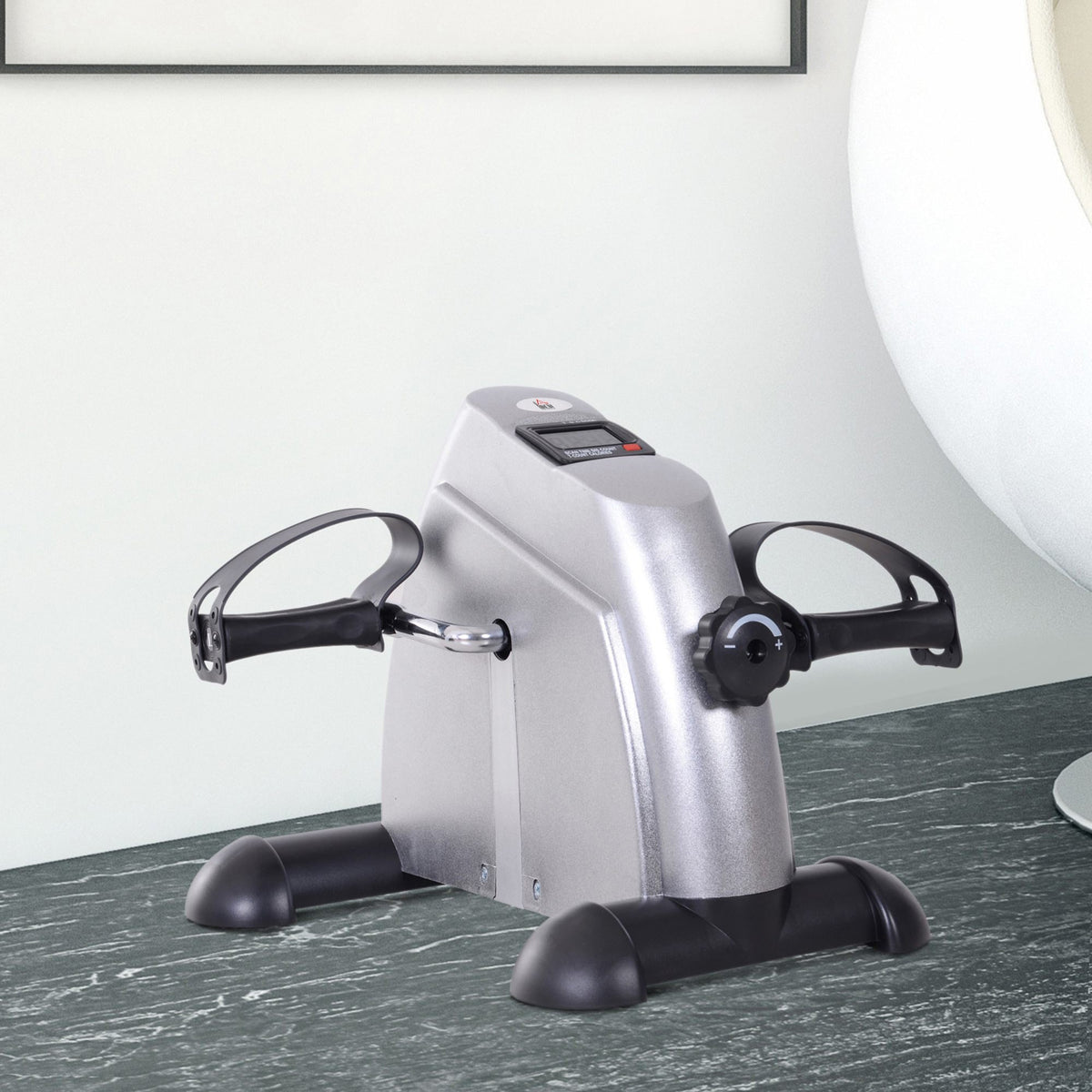 Mini Exercise Bike With LCD Display Portable Under Desk Pedal Exerciser For Leg And Arm Training - Image 2