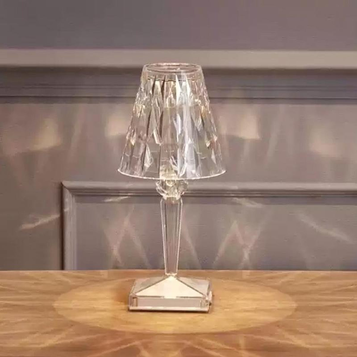Modern Acrylic Rechargeable LED Table Lamp - Image 2
