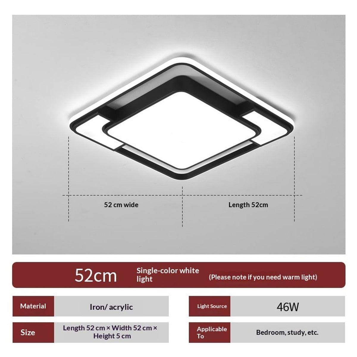 Modern Alloy Ceiling Light With Simple Living Room Design - Image 5