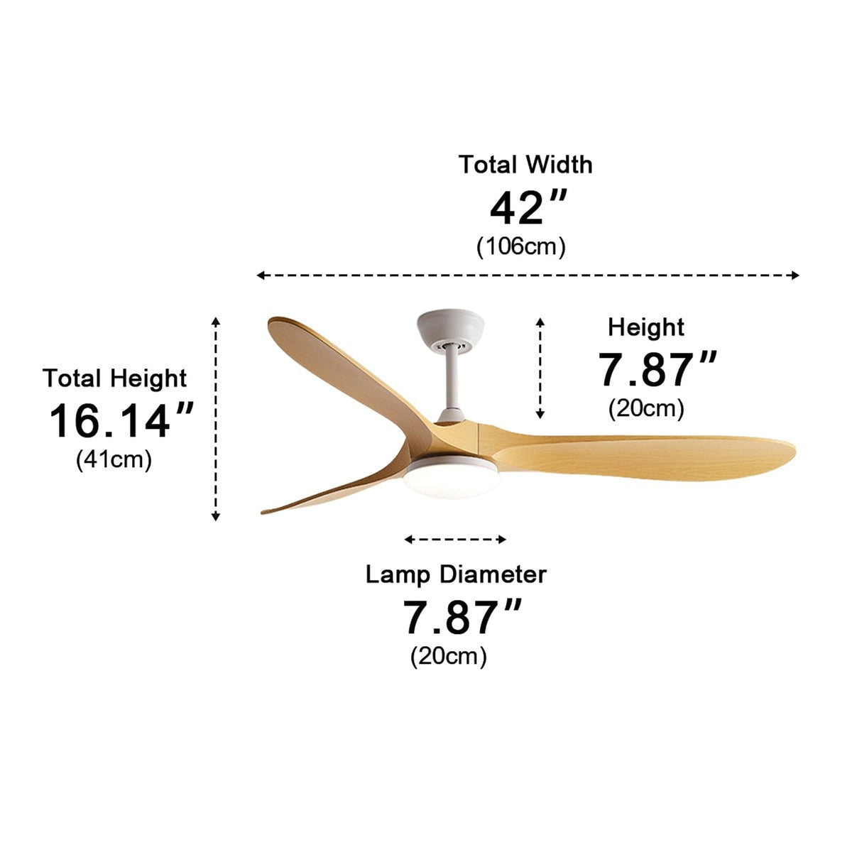 Modern Ceiling Fan With Light And Remote Control - Image 8