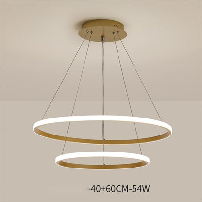 Modern Circular Ring Aluminum Alloy Chandelier Lamp - Image 1