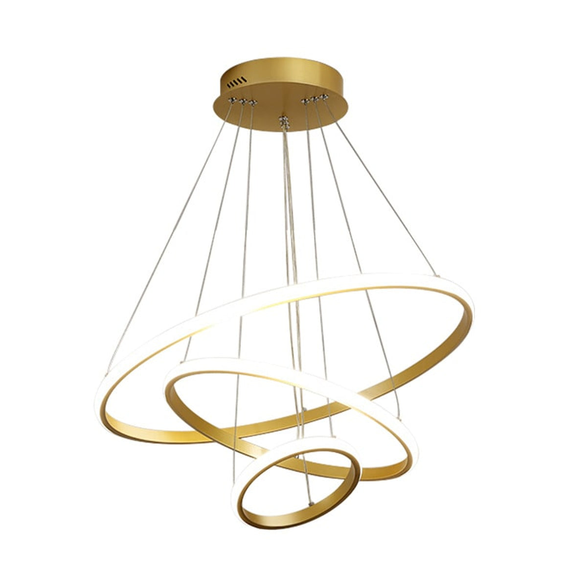 Modern Circular Ring Aluminum Alloy Chandelier Lamp - Image 6
