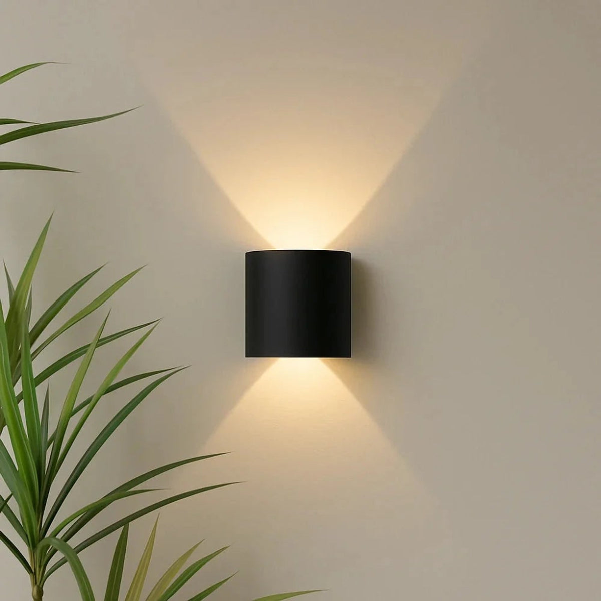 Modern Cylindrical Metal Wall Light - Image 1