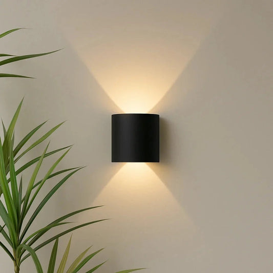 Modern Cylindrical Metal Wall Light - Image 1