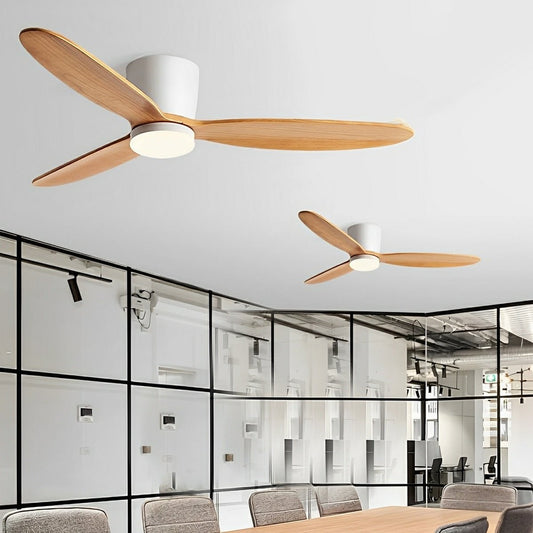Modern Flush Mount Ceiling Fan Light With Reversible Speed - Image 2