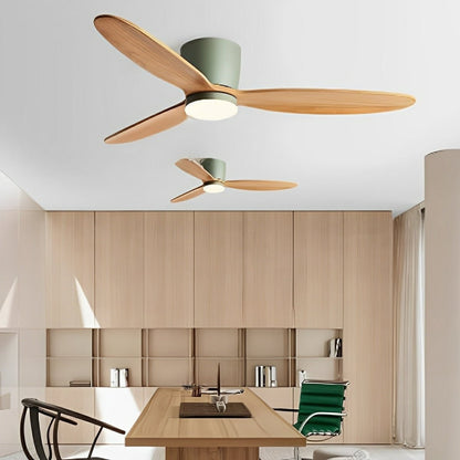 Modern Flush Mount Ceiling Fan Light With Reversible Speed - Image 3