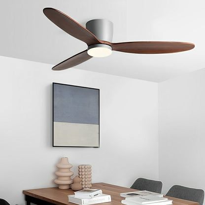 Modern Flush Mount Ceiling Fan Light With Reversible Speed - Image 5