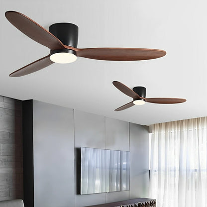 Modern Flush Mount Ceiling Fan Light With Reversible Speed - Image 6