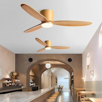 Modern Flush Mount Ceiling Fan Light With Reversible Speed - Image 7