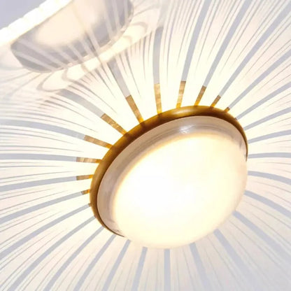 Modern Leaf Design LED Chandelier With Metal Wireframe - Image 7
