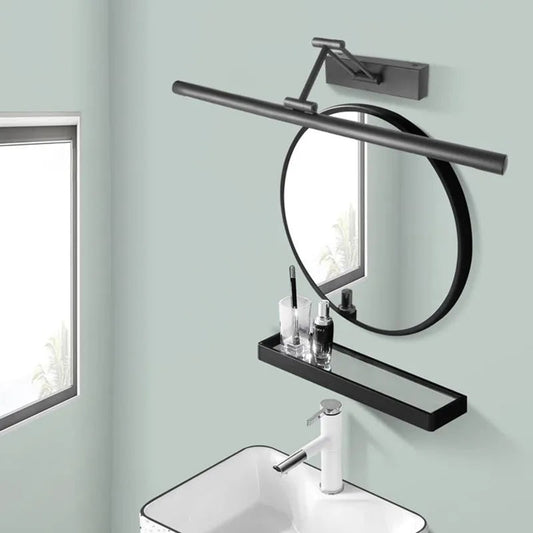 Modern Linear Metal LED Wall Lamp With Mirror Front - Image 2