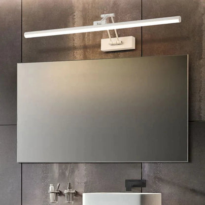 Modern Linear Metal LED Wall Lamp With Mirror Front - Image 5