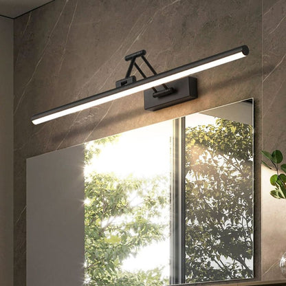 Modern Linear Metal LED Wall Lamp With Mirror Front - Image 7