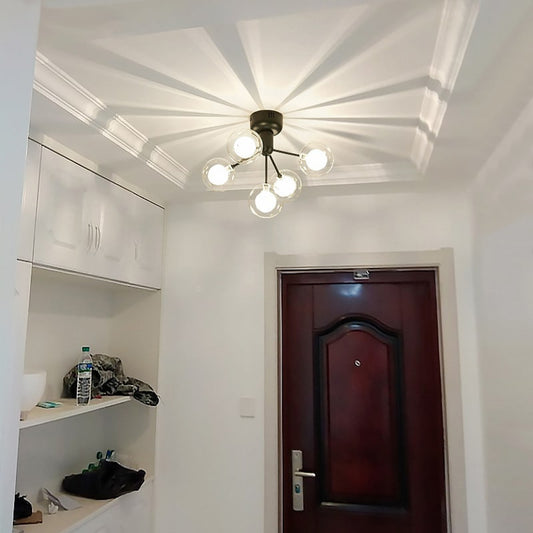 Modern Metal Clear Ceiling Light - Image 1