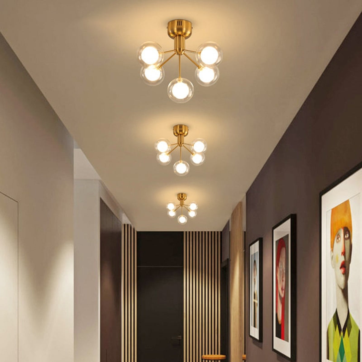 Modern Metal Clear Ceiling Light - Image 4