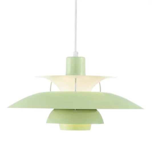 Modern Metal Pendant Light With Layered Disc Design - Image 2