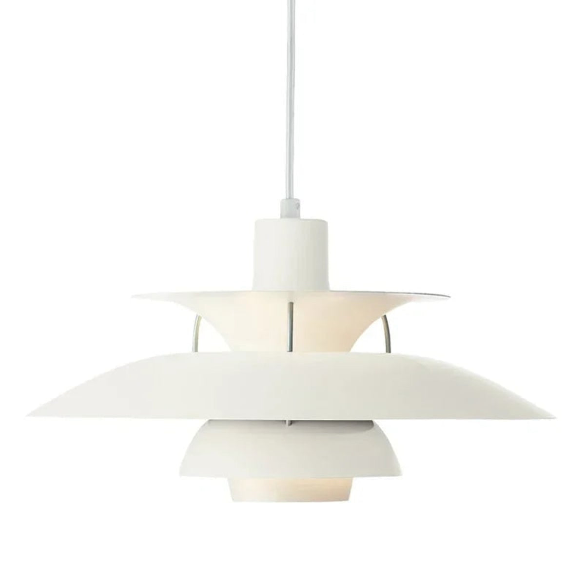 Modern Metal Pendant Light With Layered Disc Design - Image 9
