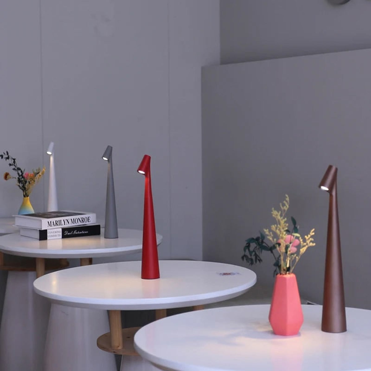 Modern Minimalist Rechargeable LED Table Lamp With Touch Dimmable - Image 3