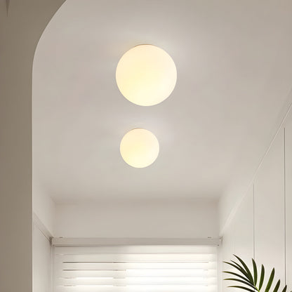Modern Round Frosted Glass Wall Lamp - Image 5