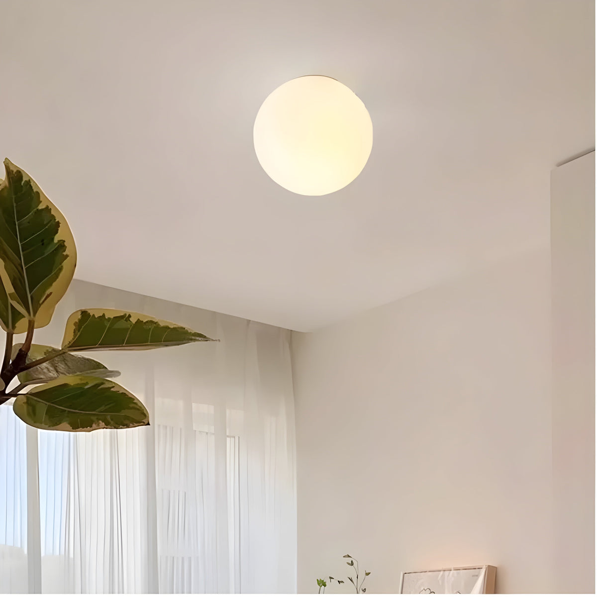 Modern Round Frosted Glass Wall Lamp - Image 6