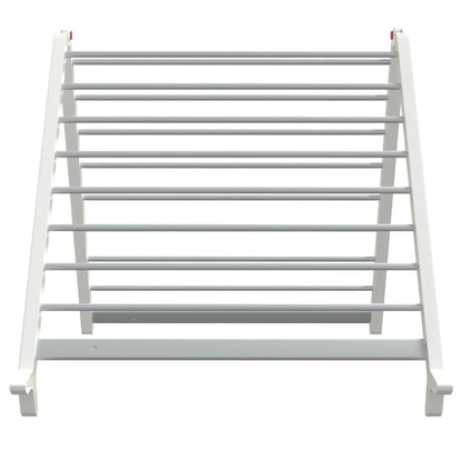 Modern White Extendable Clothes Airer 53-90 Cm For Bathtub Or Floor With Sturdy Foldable Frame That Saves Space - Image 7