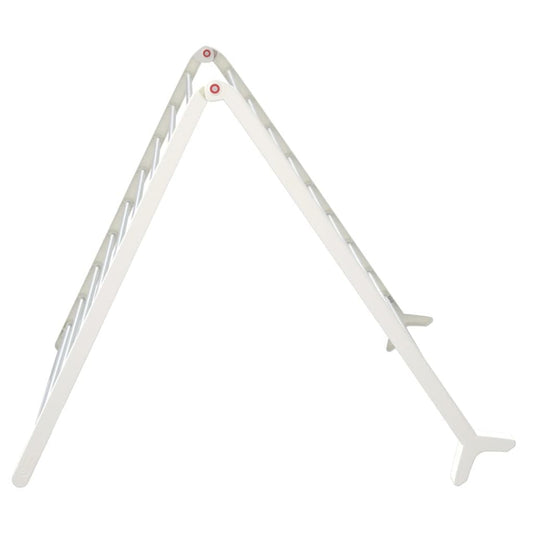 Modern White Extendable Clothes Airer 53-90 Cm For Bathtub Or Floor With Sturdy Foldable Frame That Saves Space - Image 2