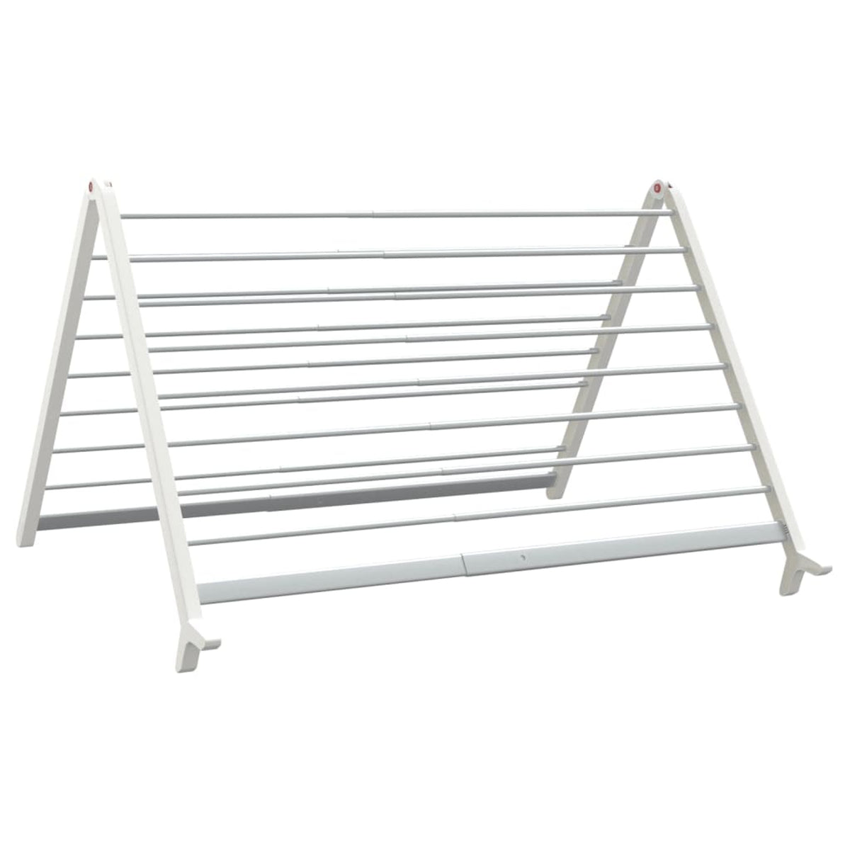 Modern White Extendable Clothes Airer 53-90 Cm For Bathtub Or Floor With Sturdy Foldable Frame That Saves Space - Image 8