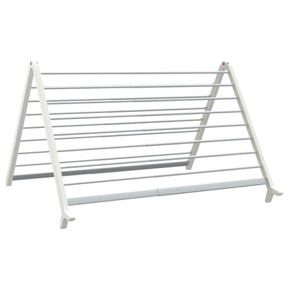 Modern White Extendable Clothes Airer 53-90 Cm For Bathtub Or Floor With Sturdy Foldable Frame That Saves Space - Image 8