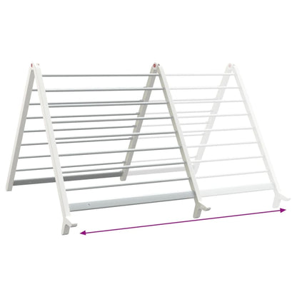 Modern White Extendable Clothes Airer 53-90 Cm For Bathtub Or Floor With Sturdy Foldable Frame That Saves Space - Image 4