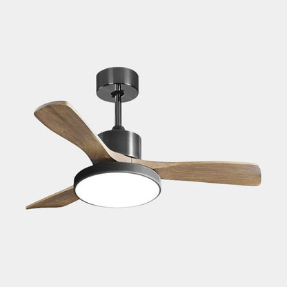 Modern Wooden Ceiling Fan With LED Light And Remote Control - Image 4