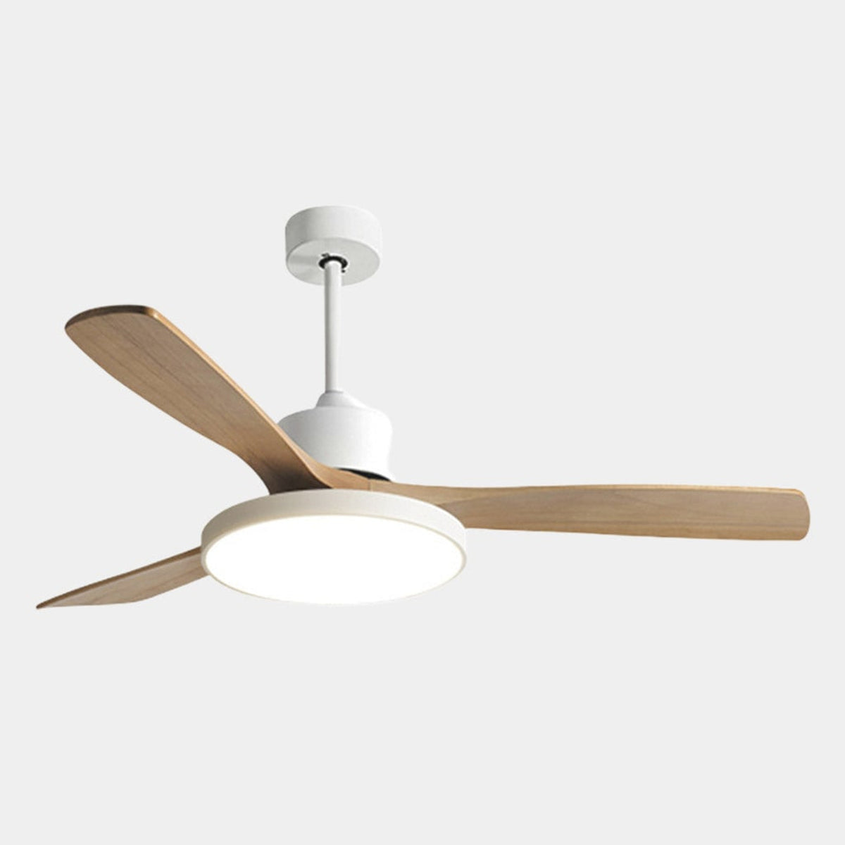 Modern Wooden Ceiling Fan With LED Light And Remote Control - Image 3