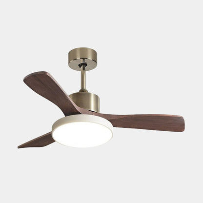 Modern Wooden Ceiling Fan With LED Light And Remote Control - Image 5