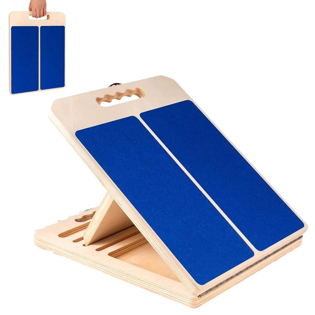 Multi-Angle Wooden Slant Board With Locking Tab For Calf Stretching And Rehabilitation - Image 7