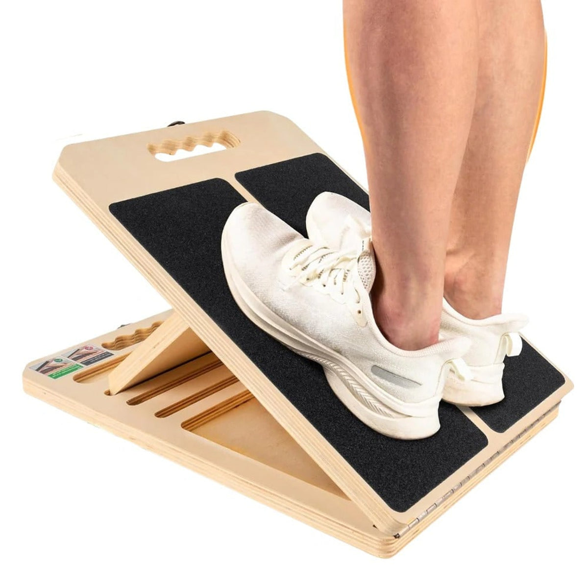 Multi-Angle Wooden Slant Board With Locking Tab For Calf Stretching And Rehabilitation - Image 6