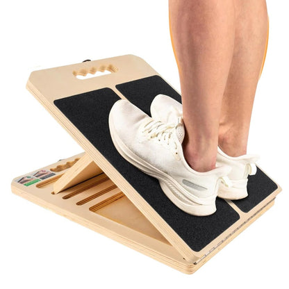 Multi-Angle Wooden Slant Board With Locking Tab For Calf Stretching And Rehabilitation - Image 6
