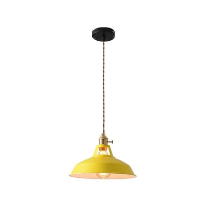 Multi-Color Metal Pendant Light With LED Bulb - Image 11