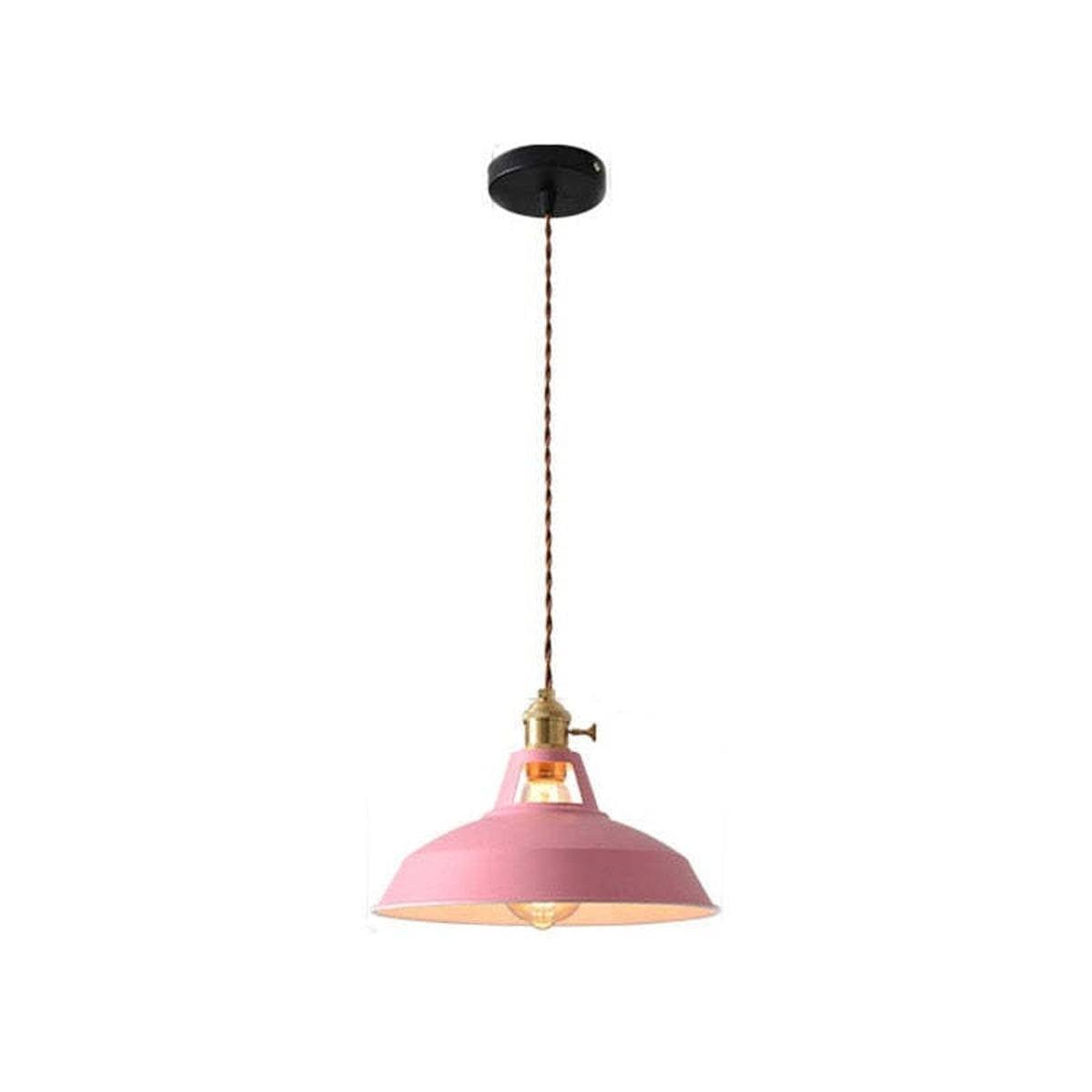 Multi-Color Metal Pendant Light With LED Bulb - Image 12