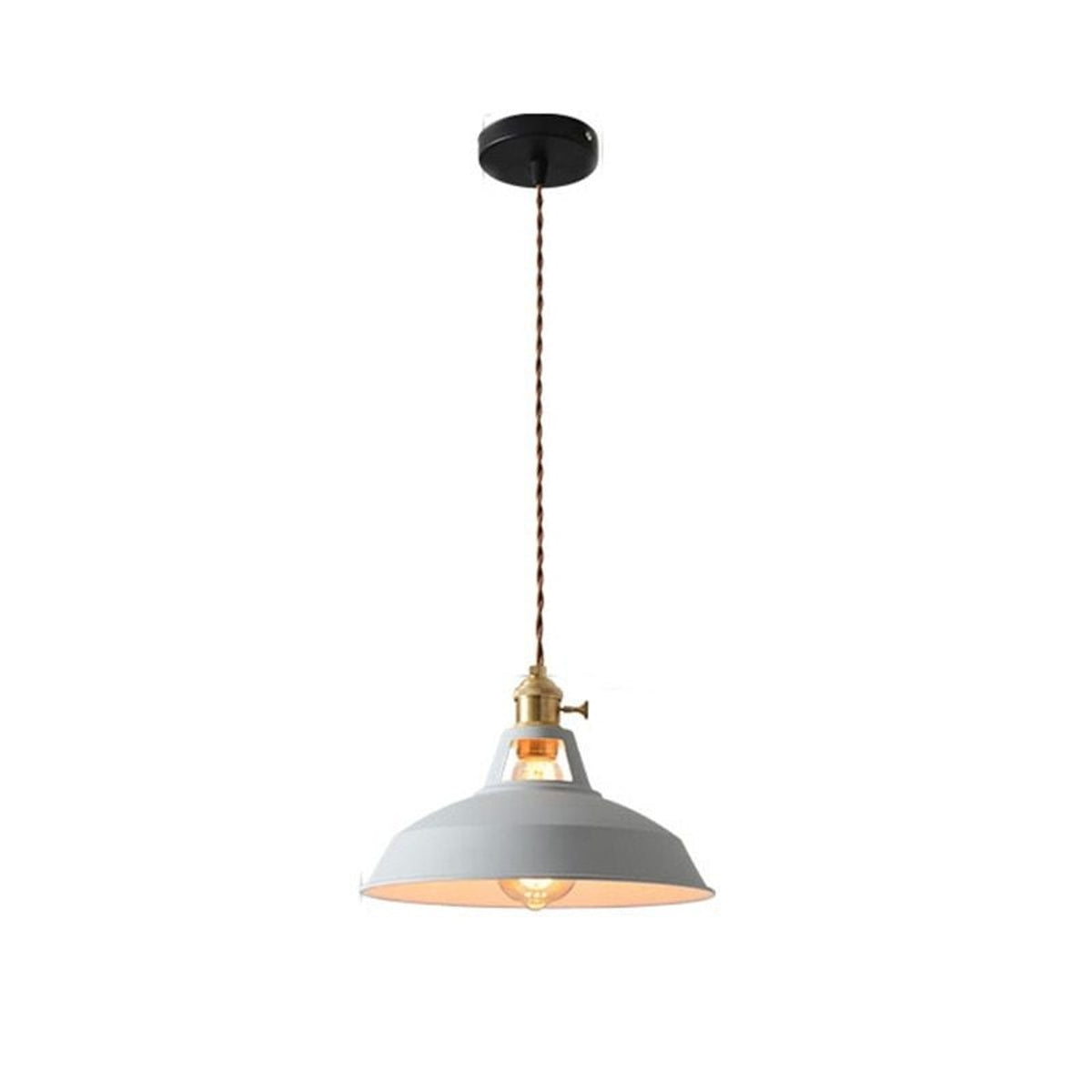 Multi-Color Metal Pendant Light With LED Bulb - Image 13