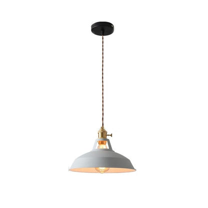 Multi-Color Metal Pendant Light With LED Bulb - Image 13