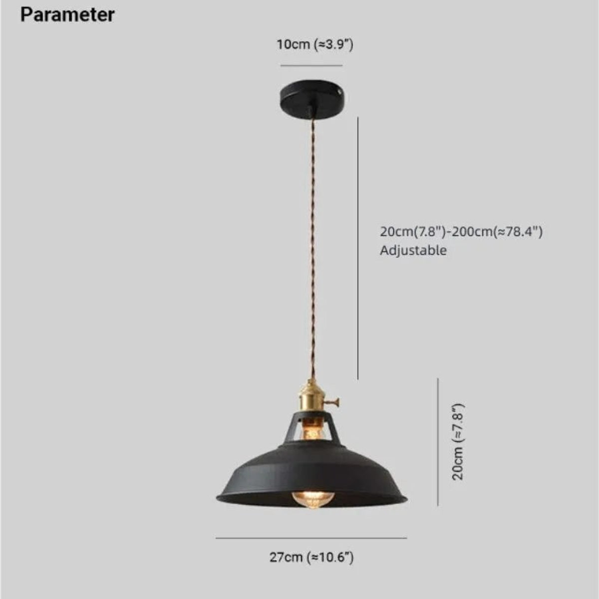 Multi-Color Metal Pendant Light With LED Bulb - Image 5