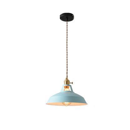 Multi-Color Metal Pendant Light With LED Bulb - Image 7