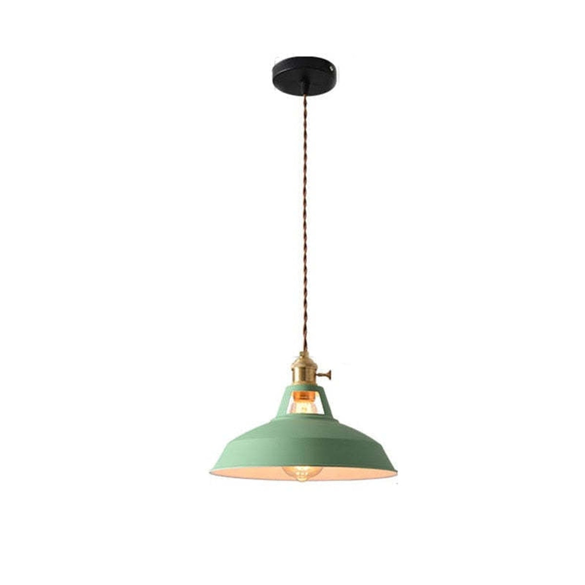 Multi-Color Metal Pendant Light With LED Bulb - Image 8