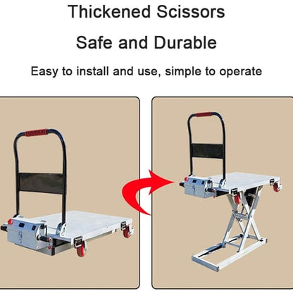 Multi-Function Hydraulic Lift Table With Rotating Wheels For Warehouses And Factories - Image 9