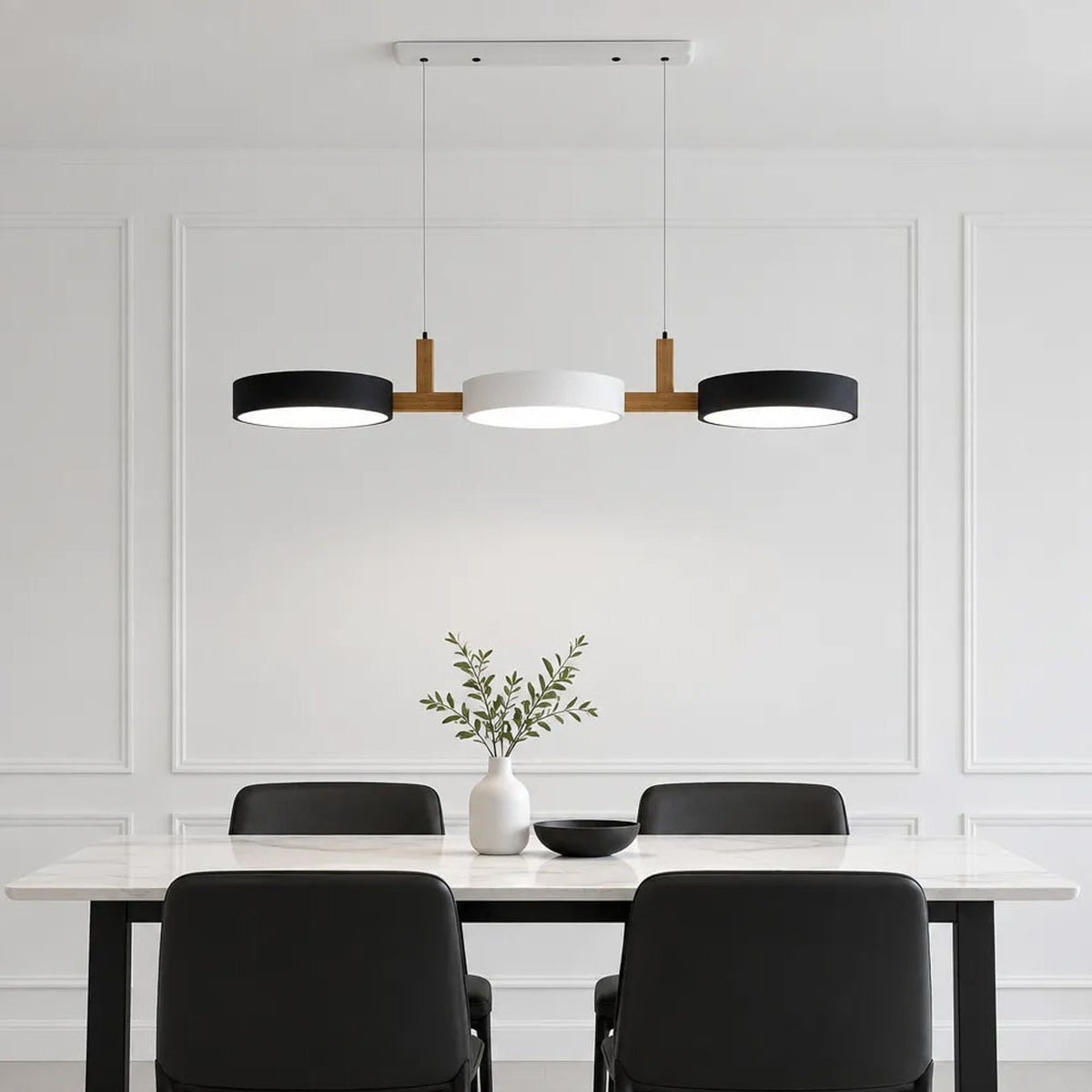 Multi- Wooden Pendant Chandelier With Adjustable Cords - Image 20