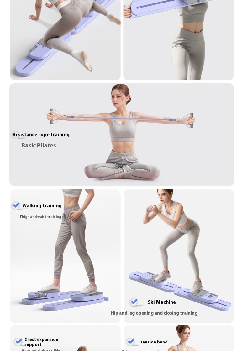 Multifunctional Split Abdominal Board Pilates Fitness Training Equipment - Image 9