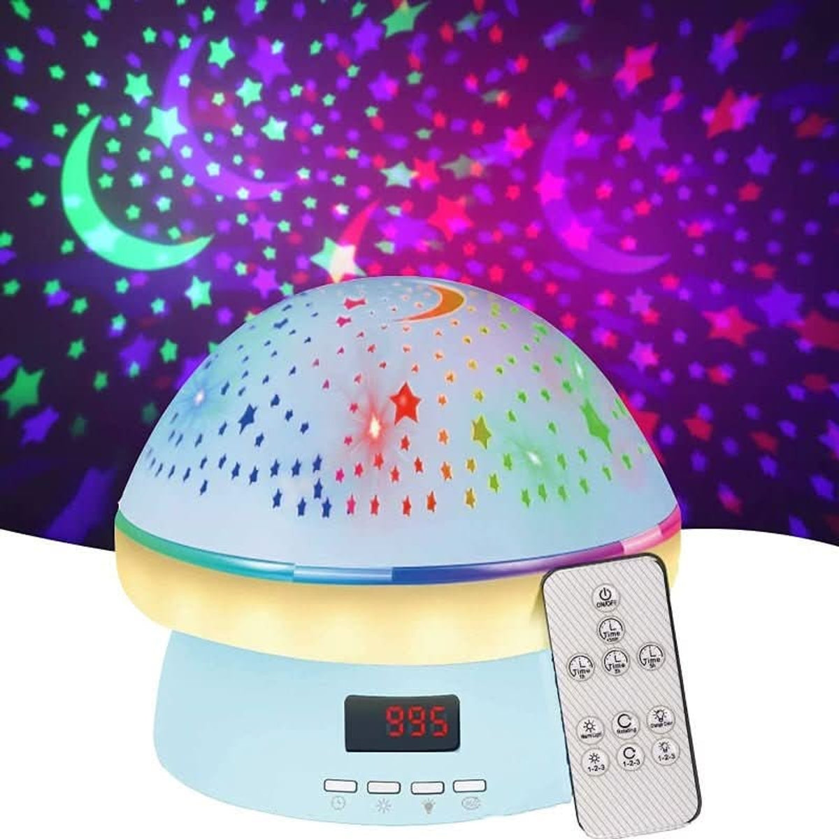 Mushroom-Shaped Star Projector Night Light With 360-Degree Rotation - Image 2