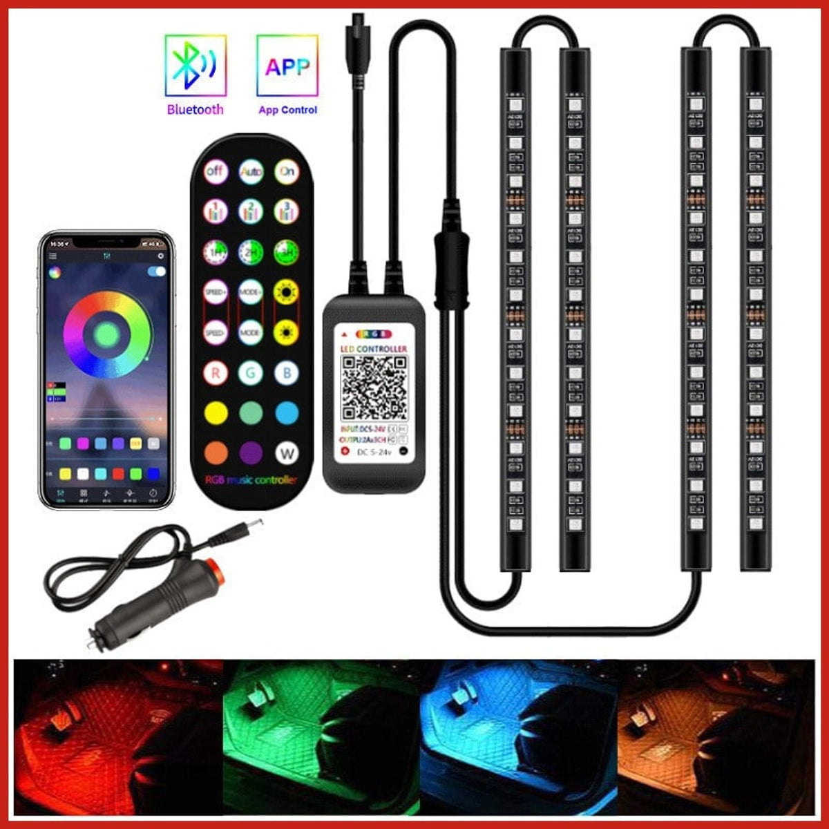 Music Sync USB LED Strip Lights With Remote Control - Image 2