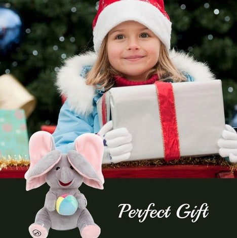 Musical Elephant Plush Toy With Peek-A-Boo Ears And Soothing Melodies For Toddlers - Image 9