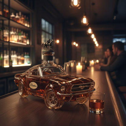 Mustang Car-Shaped Whisky Decanter for Home Bar - Image 2